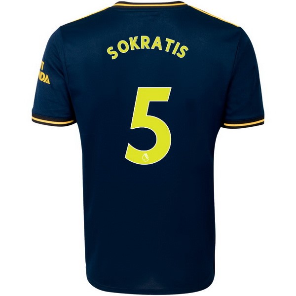 Camiseta Arsenal NO.5 Sokratis 3ª 2019-2020 Azul